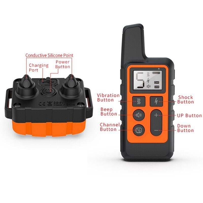 Remote Control Dog Training Collar – Waterproof Rechargeable Trainer