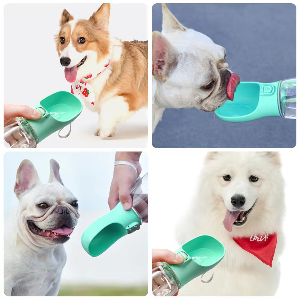 Portable Leakproof Dog Water Bottle for Outdoor Use - Suitable for Small and Large Dogs and Cats, Ideal for Walking and Travel