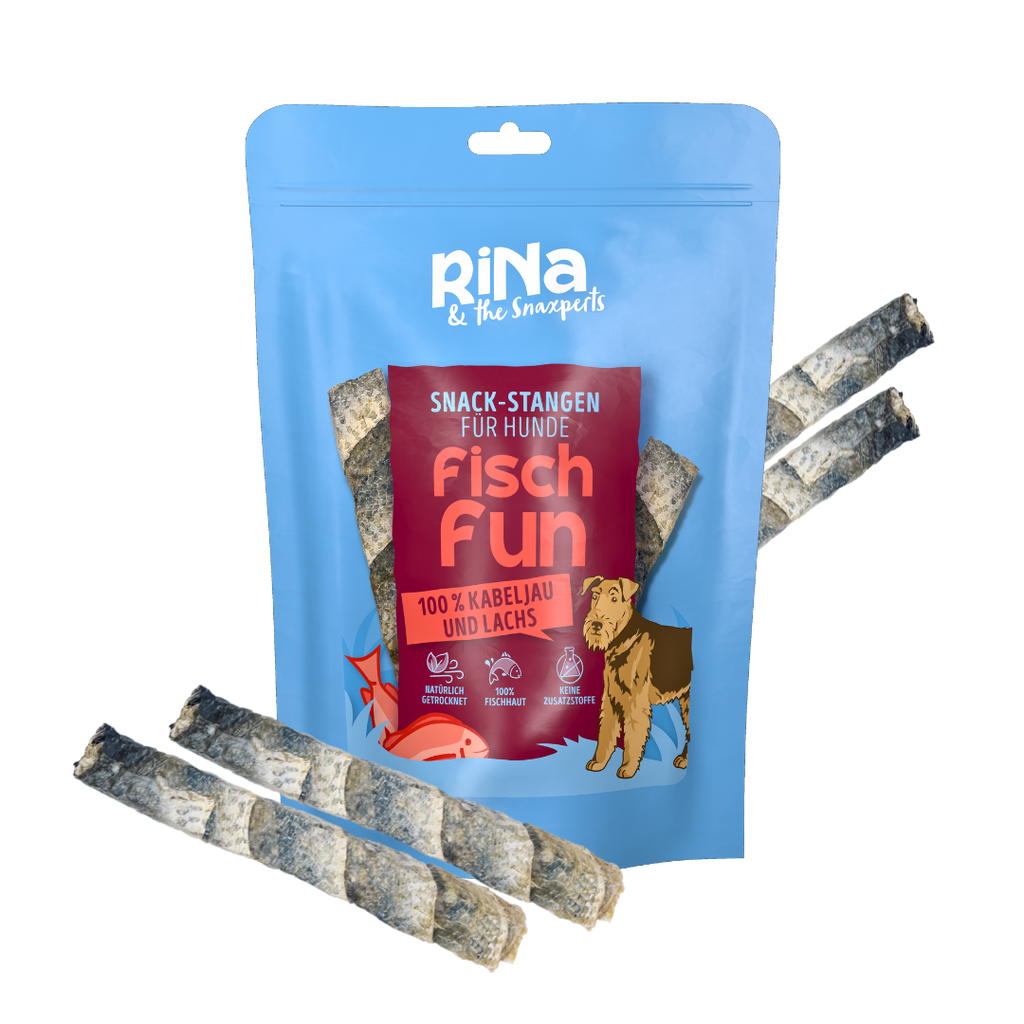 RiNa’s Cod & Salmon Snack – Natural Fish Treats for Dogs (80g Stick)