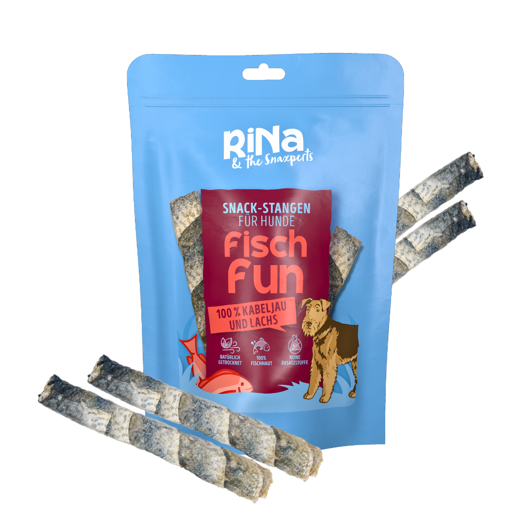 RiNa’s Cod & Salmon Snack – Natural Fish Treats for Dogs (80g Stick)