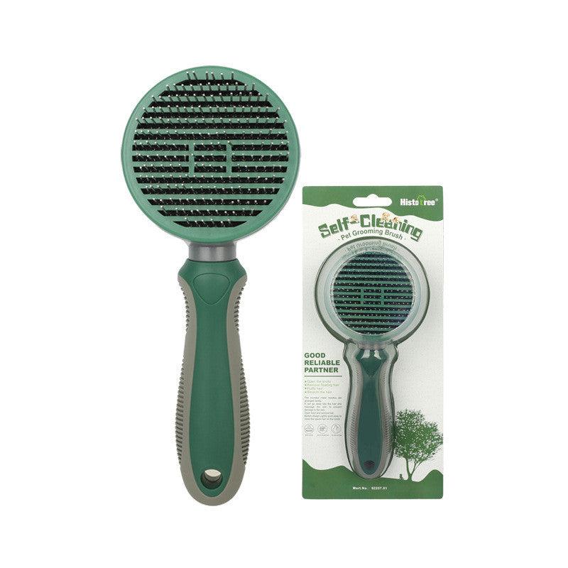 Automatic Pet Hair Removal Brush – Self-Cleaning Grooming Comb for Dogs & Cats