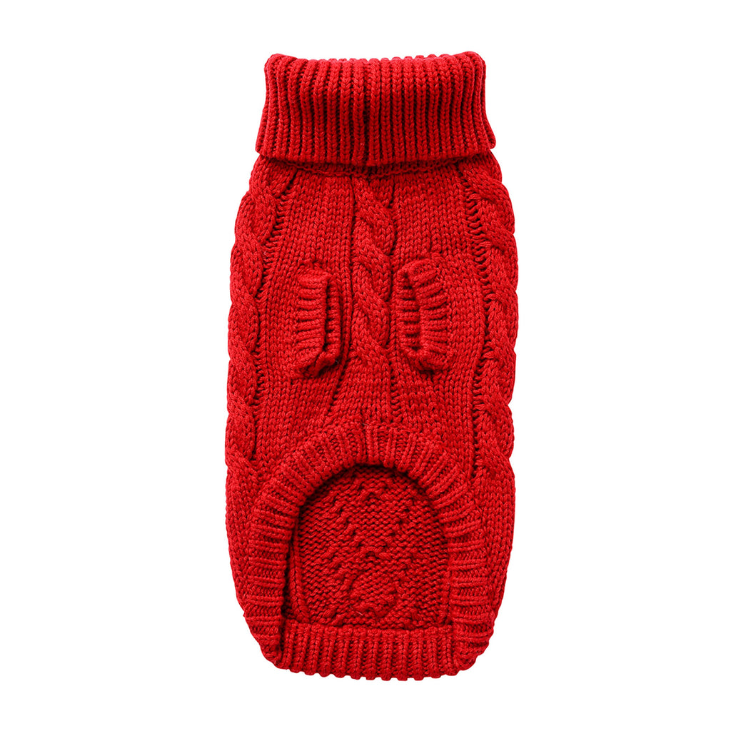 Chalet Dog Sweater – Red | Warm, Soft & Winter-Ready Knit