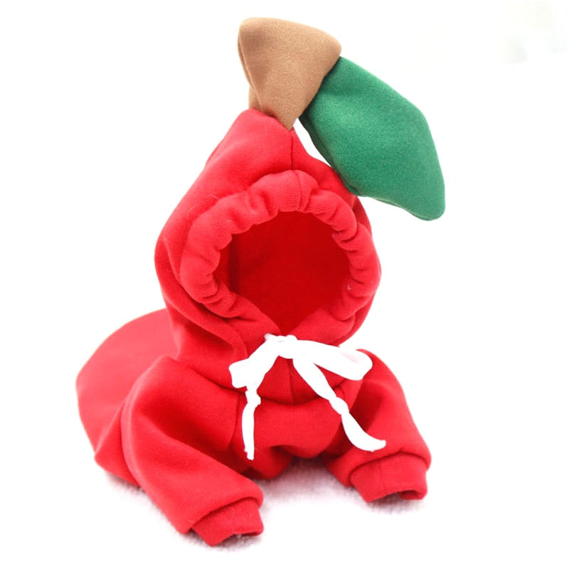 Warm Fleece Fruit Dog Hoodie – Cute Winter Coat for Small Dogs | Chihuahua, Puppy Outfit, Pet Costume Jacket