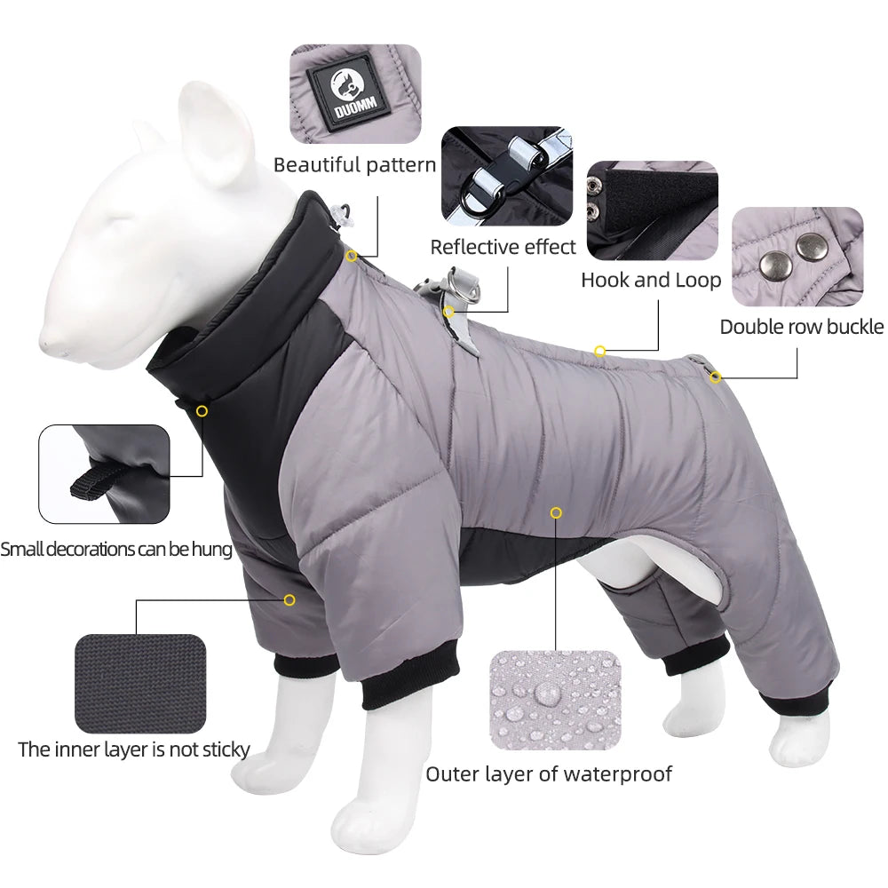 Waterproof Winter Jacket for Small to Medium Dogs - Insulated Coat for Puppies, Chihuahuas, French Bulldogs, and Pugs