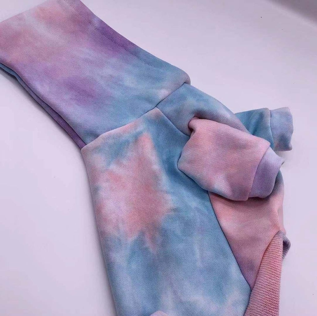 Cozy Canine Cotton Sweater – Soft Tie-Dye Dog Pullover for Comfort & Warmth