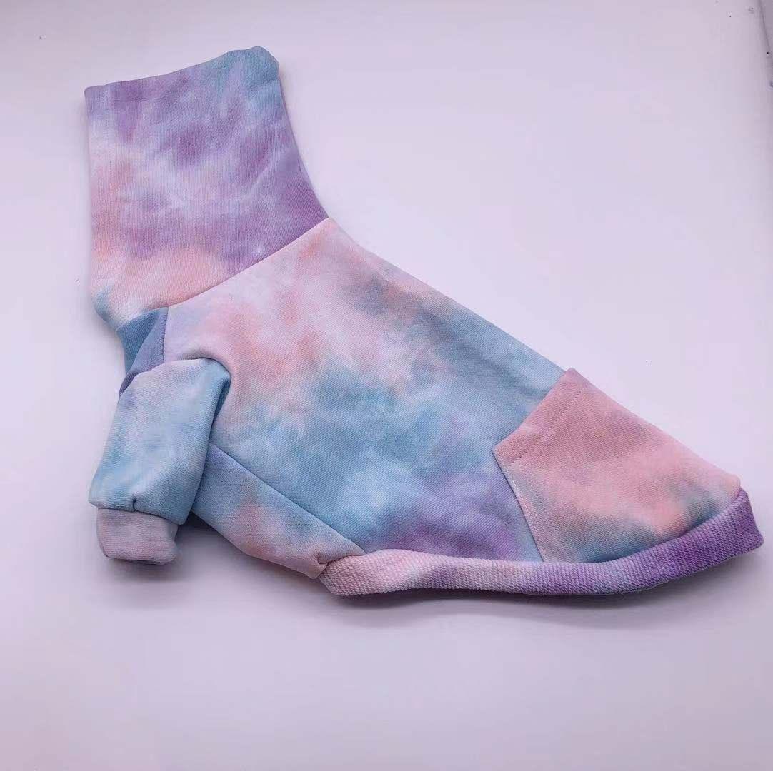 Cozy Canine Cotton Sweater – Soft Tie-Dye Dog Pullover for Comfort & Warmth