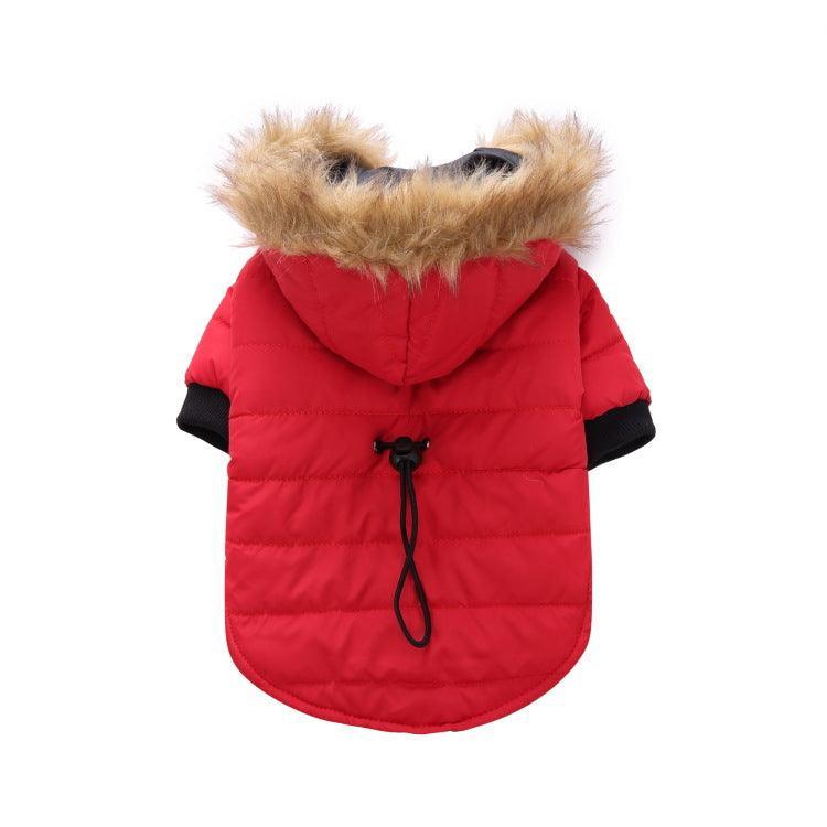 CozyPaws Winter Pet Jacket – Warm Waterproof Dog Coat with Fur Hood