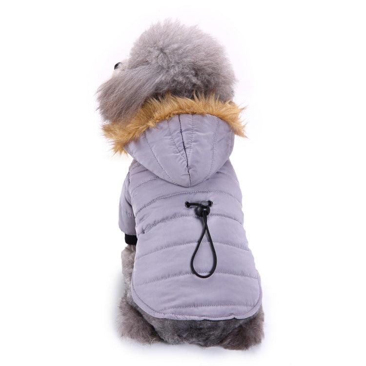 CozyPaws Winter Pet Jacket – Warm Waterproof Dog Coat with Fur Hood