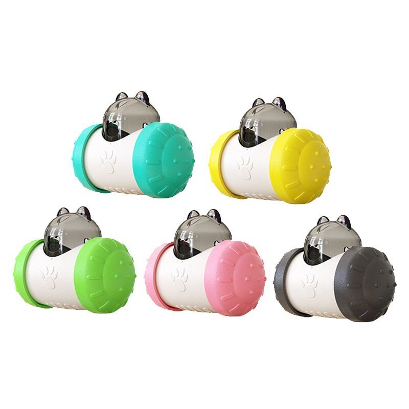 Dog Cat Toy Pet Tumbler Slow Food Leaking Ball Swing Leaking Food Toy Non-electric Safety Pet Slow Food Device for Dogs Cats Toy
