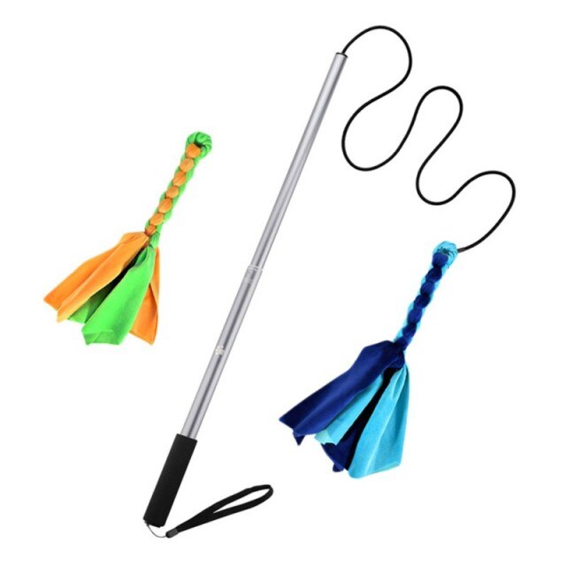 Interactive Cat Feather Wand – Replacement Teaser Stick for Active Cats