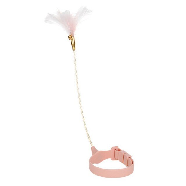 Funny Automatic Cat Teaser – Feather Wand Toy with Motion Sensor (Silicone or Metal Head)